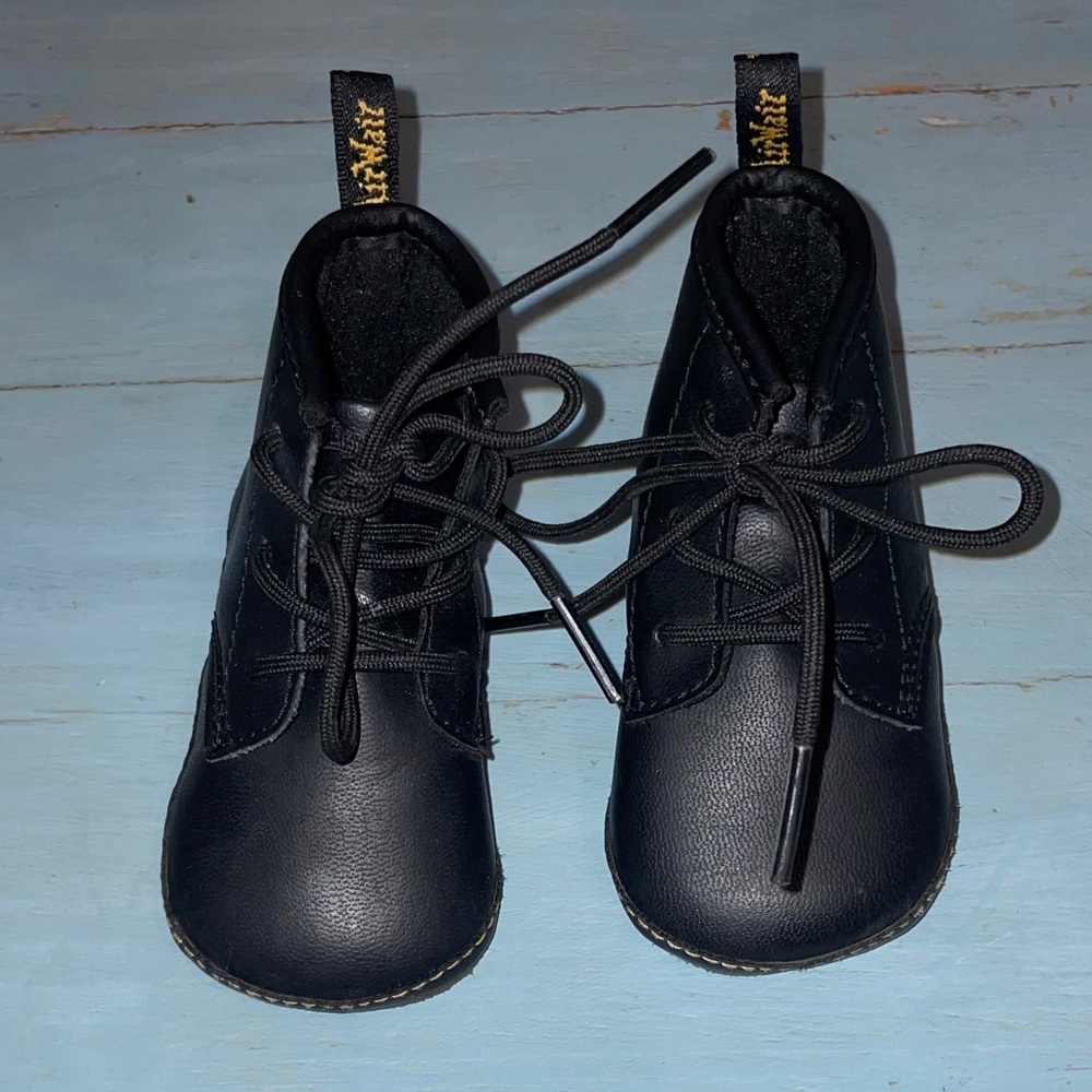 Dr. Martens Black Baby Walker Shoes 1460